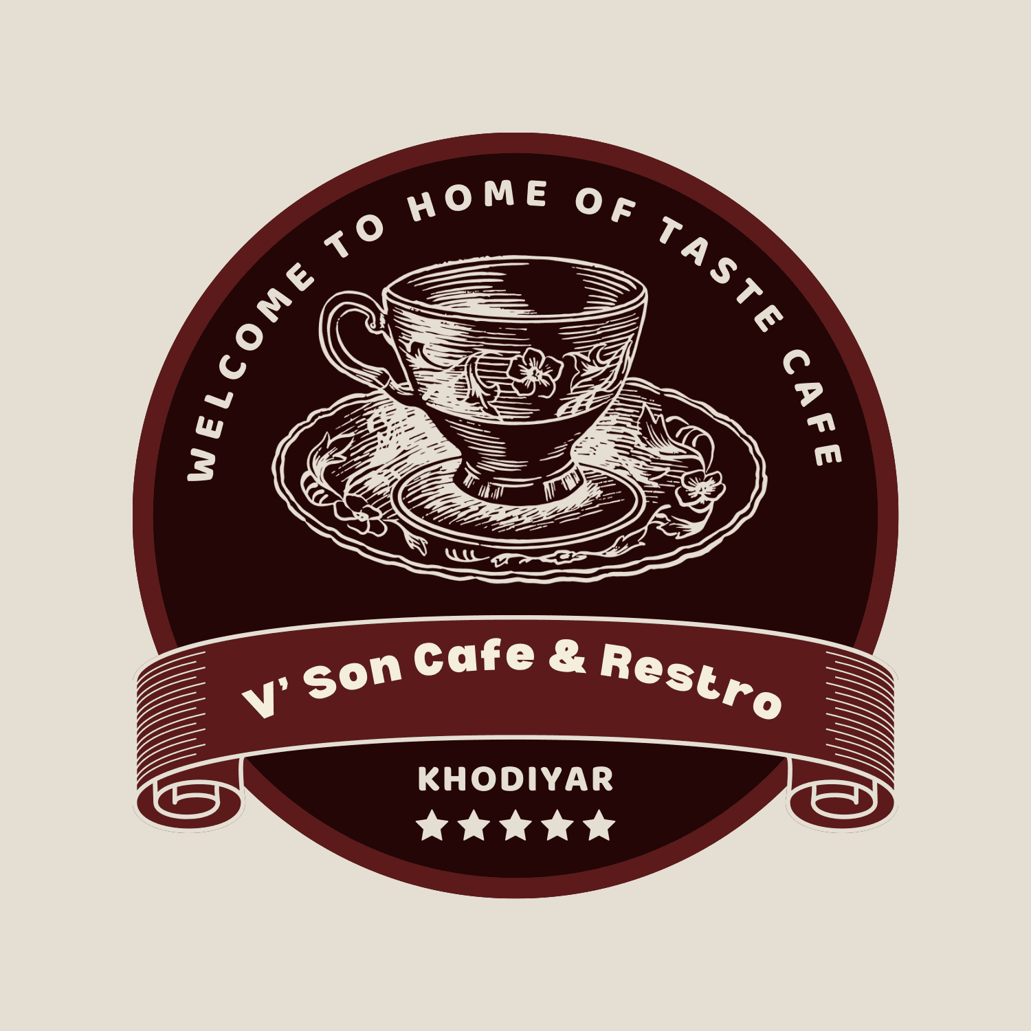 V'Son Cafe & Restro logo